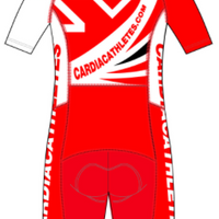 APEX Aero Tri Suit White/Red (comes with Pockets)