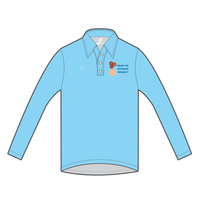 TECH Polo Shirt - Long Sleeve - Light Blue