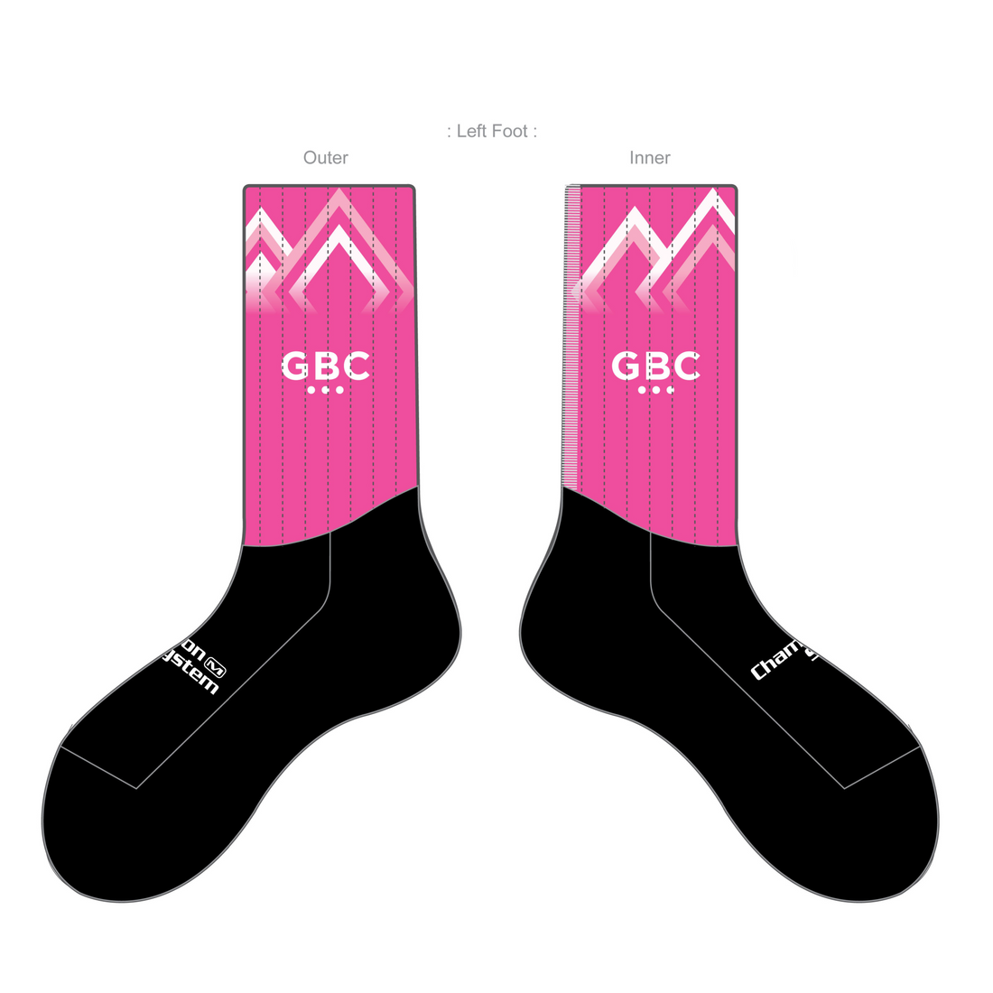 APEX Aero Race Socks - Pink