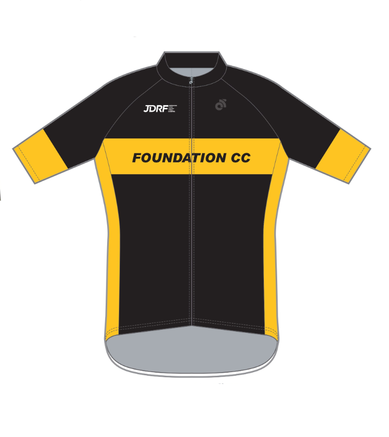 JDRF TECH+ Jersey - Black/Yellow