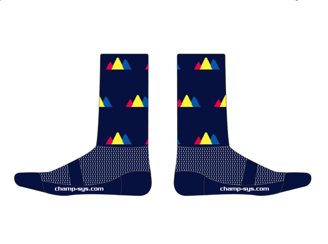 Knit Socks (Super Cuff 6") - Navy