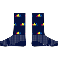Knit Socks (Super Cuff 6") - Navy