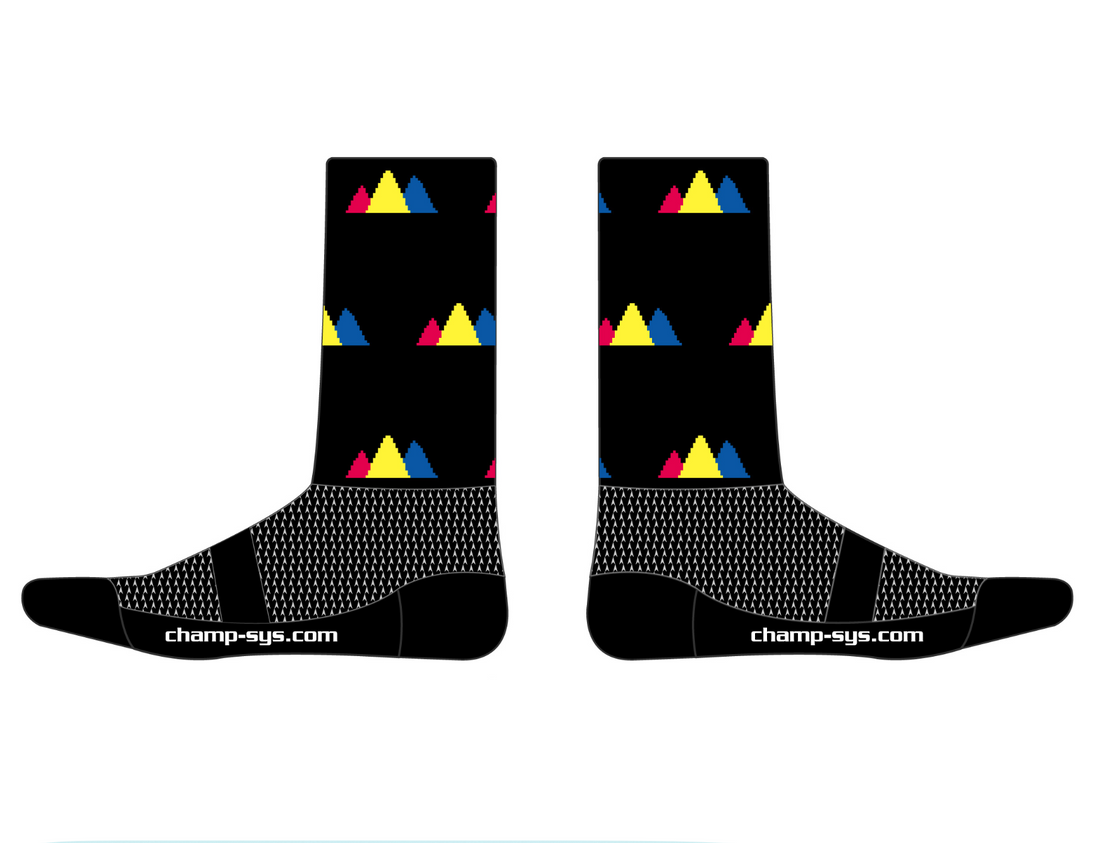 Knit Socks (Super Cuff 6") - Black