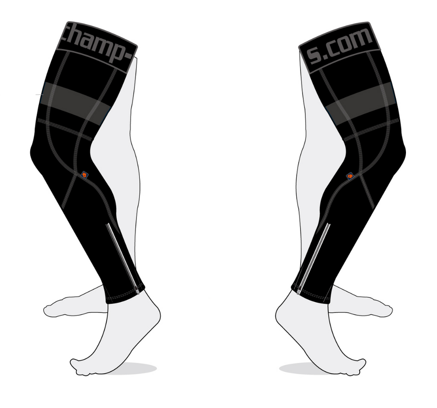BLACK LEG WARMER (FLEECE)