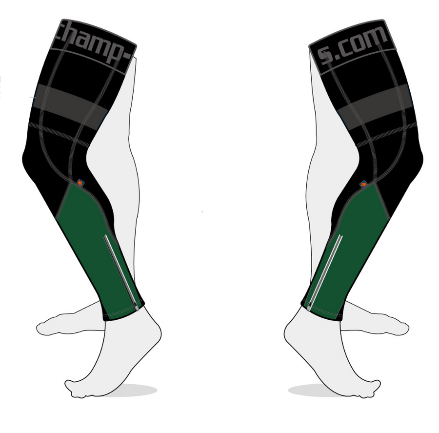 GREEN LEG WARMER (FLEECE)