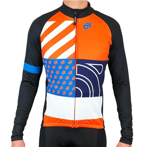 PERFORMANCE Winter Jersey Blue Stripes
