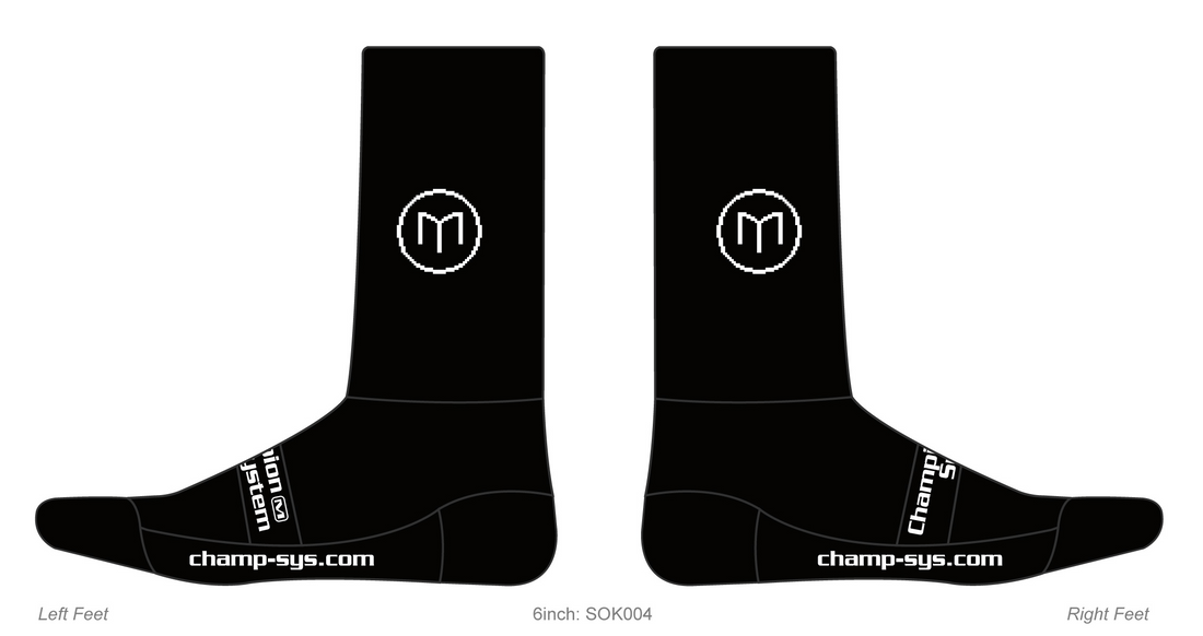 Knit Socks (Super Cuff 6") Black
