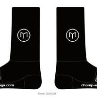 Knit Socks (Super Cuff 6") Black