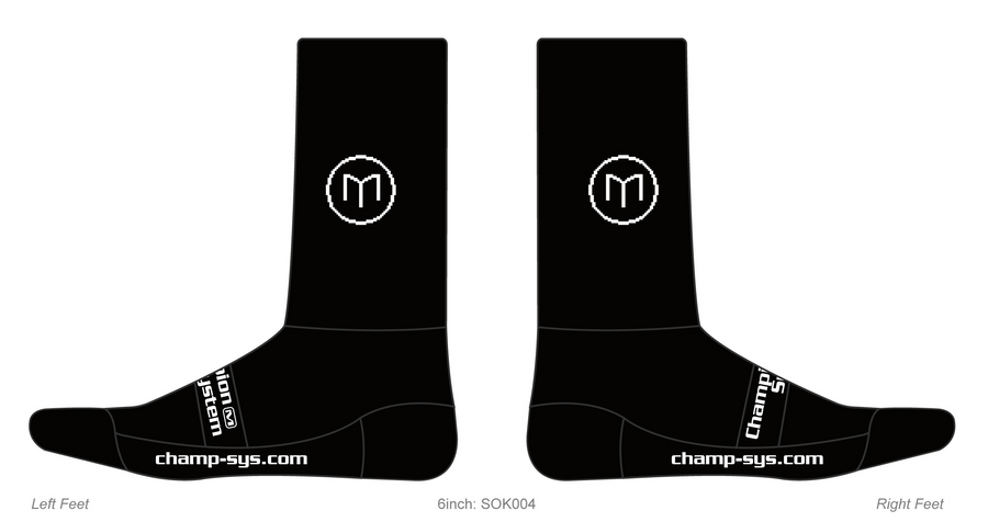 Knit Socks (Super Cuff 6") Black