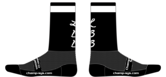 PERFORMANCE 6 inch Socks Black/White
