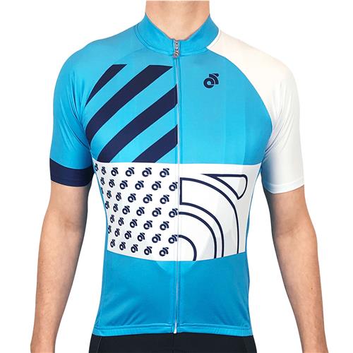 Tech Lite Jersey Short Sleeve - Gold Coast To Byron Bay -  Navy