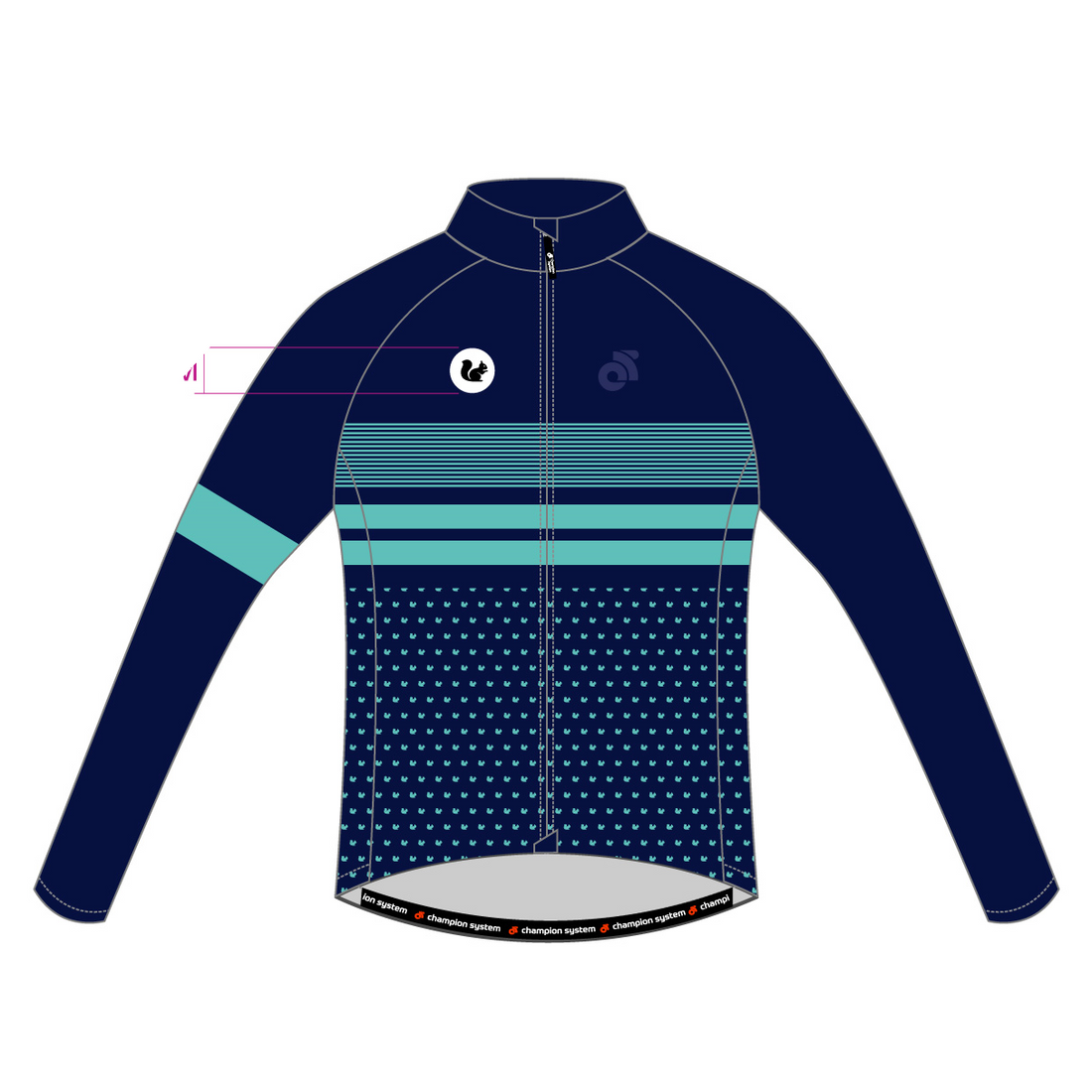 PERFORMANCE Winter Jersey Blue Stripes