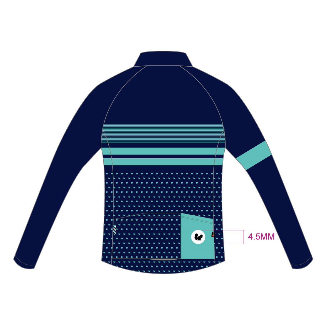 PERFORMANCE Winter Jersey Blue Stripes