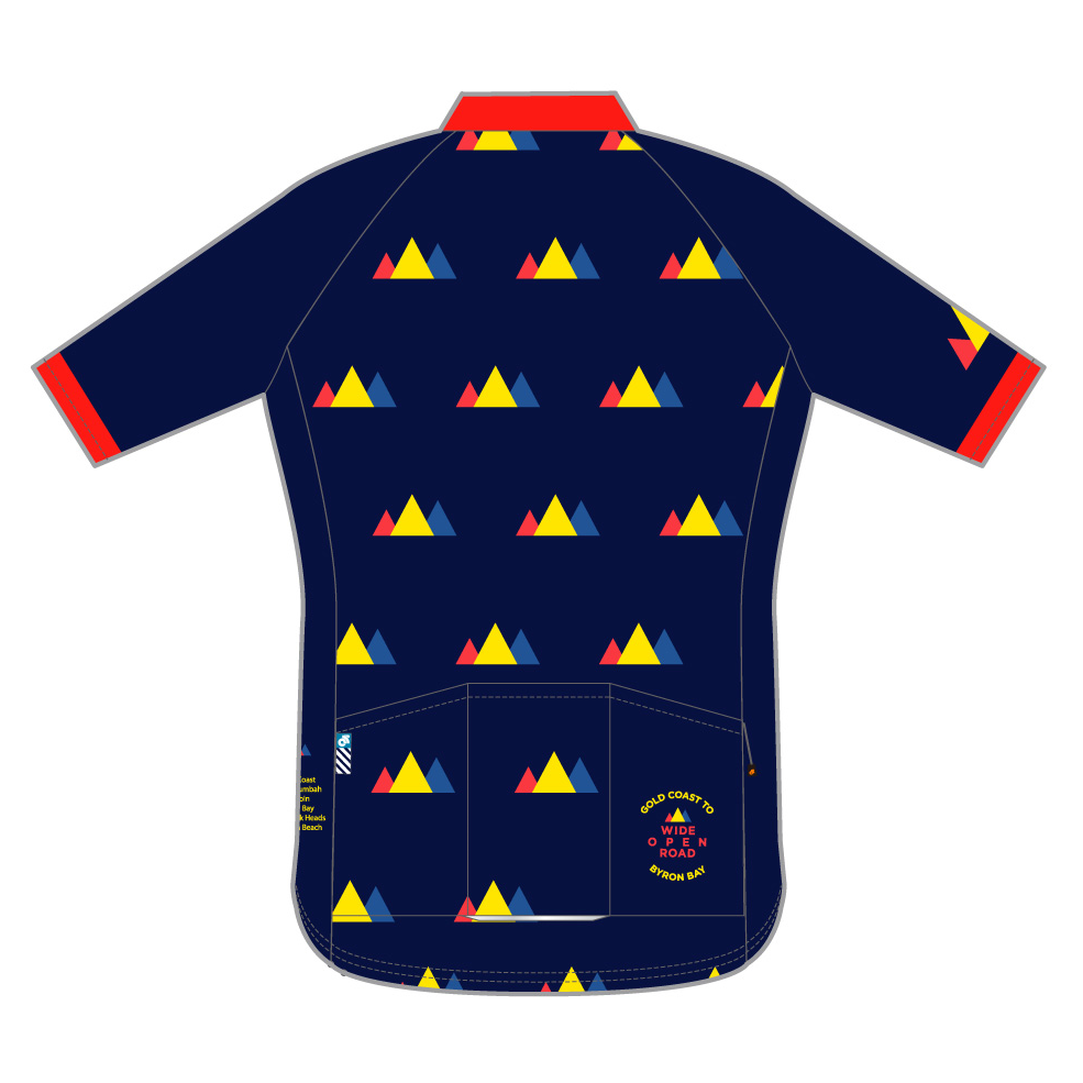 Tech Lite Jersey Short Sleeve - Gold Coast To Byron Bay -  Navy