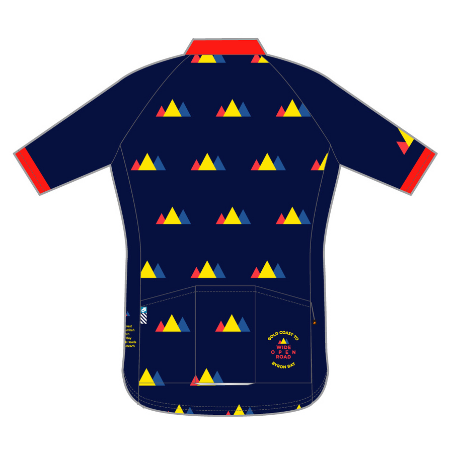 Tech Lite Jersey Short Sleeve - Gold Coast To Byron Bay -  Navy