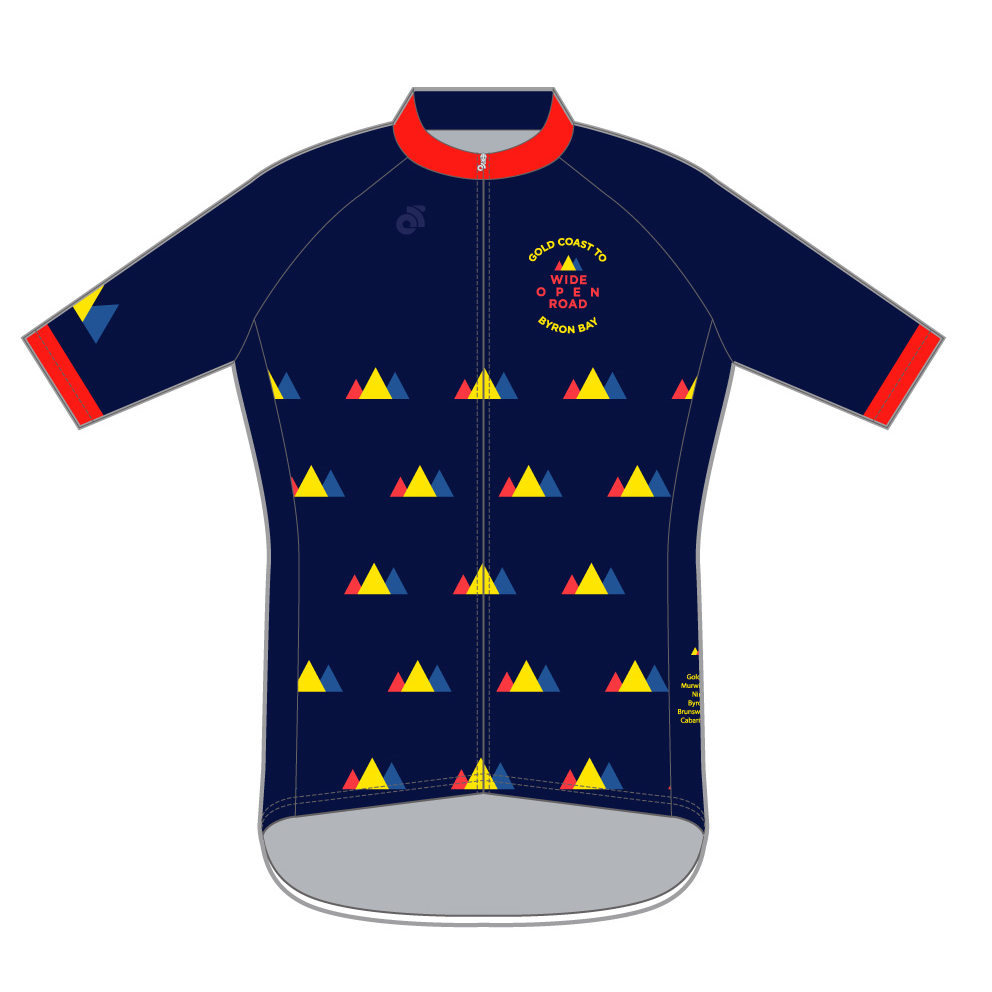 Tech Lite Jersey Short Sleeve - Gold Coast To Byron Bay -  Navy