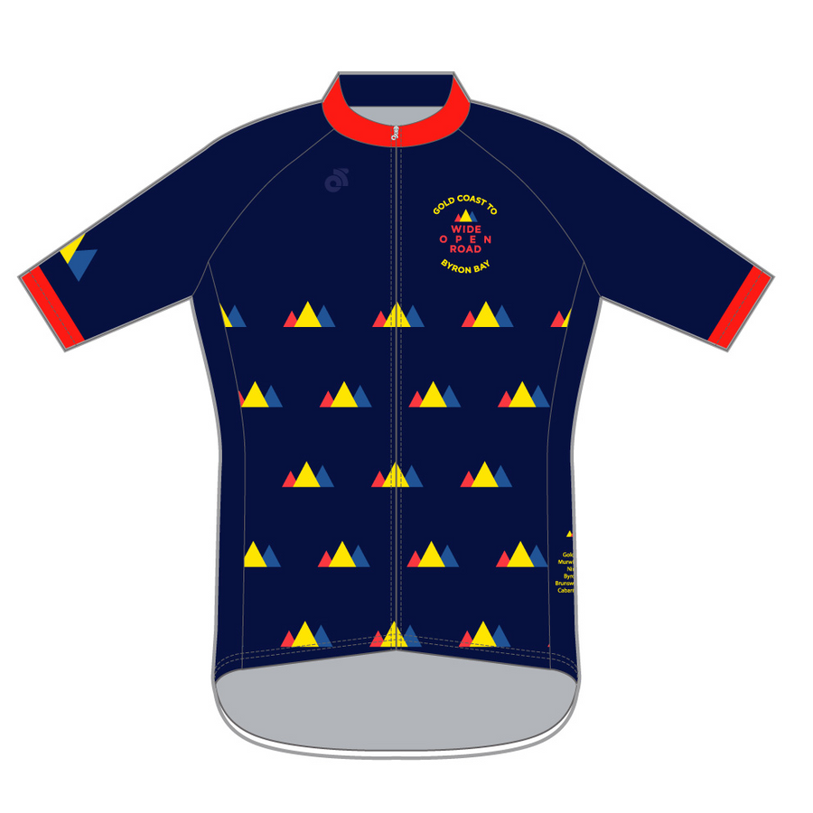 Tech Lite Jersey Short Sleeve - Gold Coast To Byron Bay -  Navy