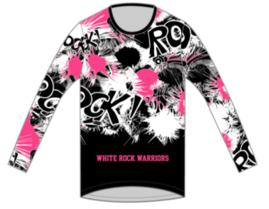Men's Long Sleeve Performance Lite Run Top Black/Pink