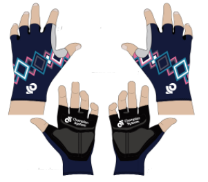 Race Gloves-Pink/Blue