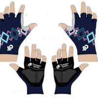 Race Gloves-Pink/Blue