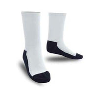 Knit Socks (Super Cuff 6") White
