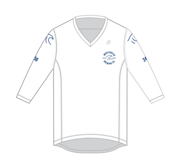 Trail Shirt 3/4 Sleeves WHITE **New Design**