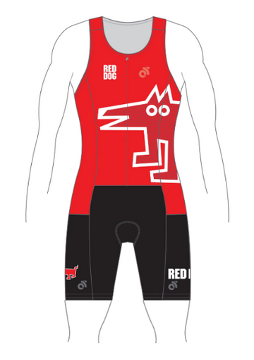 TECH Tri Suit (comes with Pockets) Red