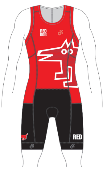 PERFORMANCE Tri Suit (comes with Pockets) Red