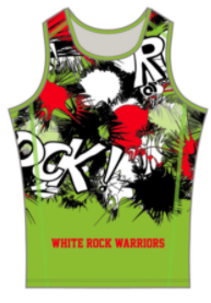 Men's Performance Lite Run Singlet Green (Christmas Edition)