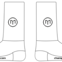Knit Socks (Super Cuff 6") White