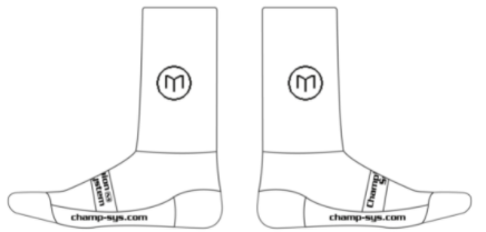 Knit Socks (Super Cuff 6") White