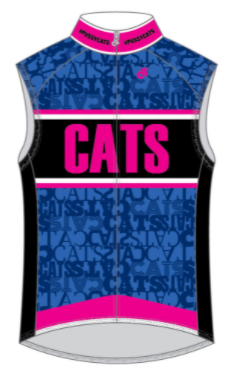 Performance Wind Vest Blue/Pink