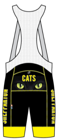 Apex Bib Short Black/Yellow with Cat Eyes