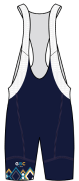 Performance Bib Short-Blue/Yellow Pattern