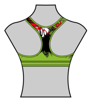 Performance Sports Bra Green(Christmas Edition)