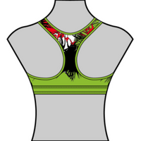 Performance Sports Bra Green(Christmas Edition)