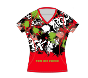 Women's Performance Training Top Short Sleeve Red (Christmas Edition)