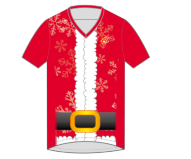 Men's Apex Run Top Santa