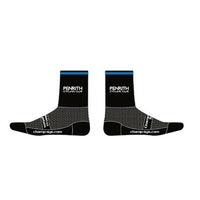 Knit  Socks (4 Inch) Black & Blue