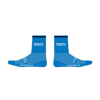 Knit  Socks (4 Inch) Black & Blue