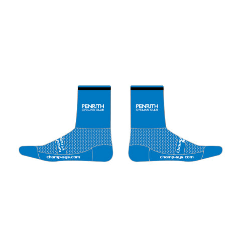 Knit  Socks (4 Inch) Black & Blue