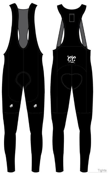 Apex Winter Bib Tights Black