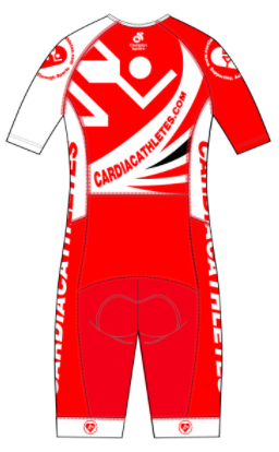 APEX Aero Tri Suit White/Red (comes with Pockets)