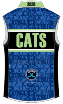 Performance Wind Vest Blue/Green